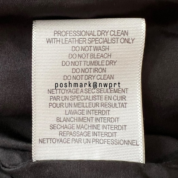 JOIE Dolores Moto Crop Leather Zip-Up Jacket Black Lamb Lambskin XS 0 00 - Picture 10 of 16